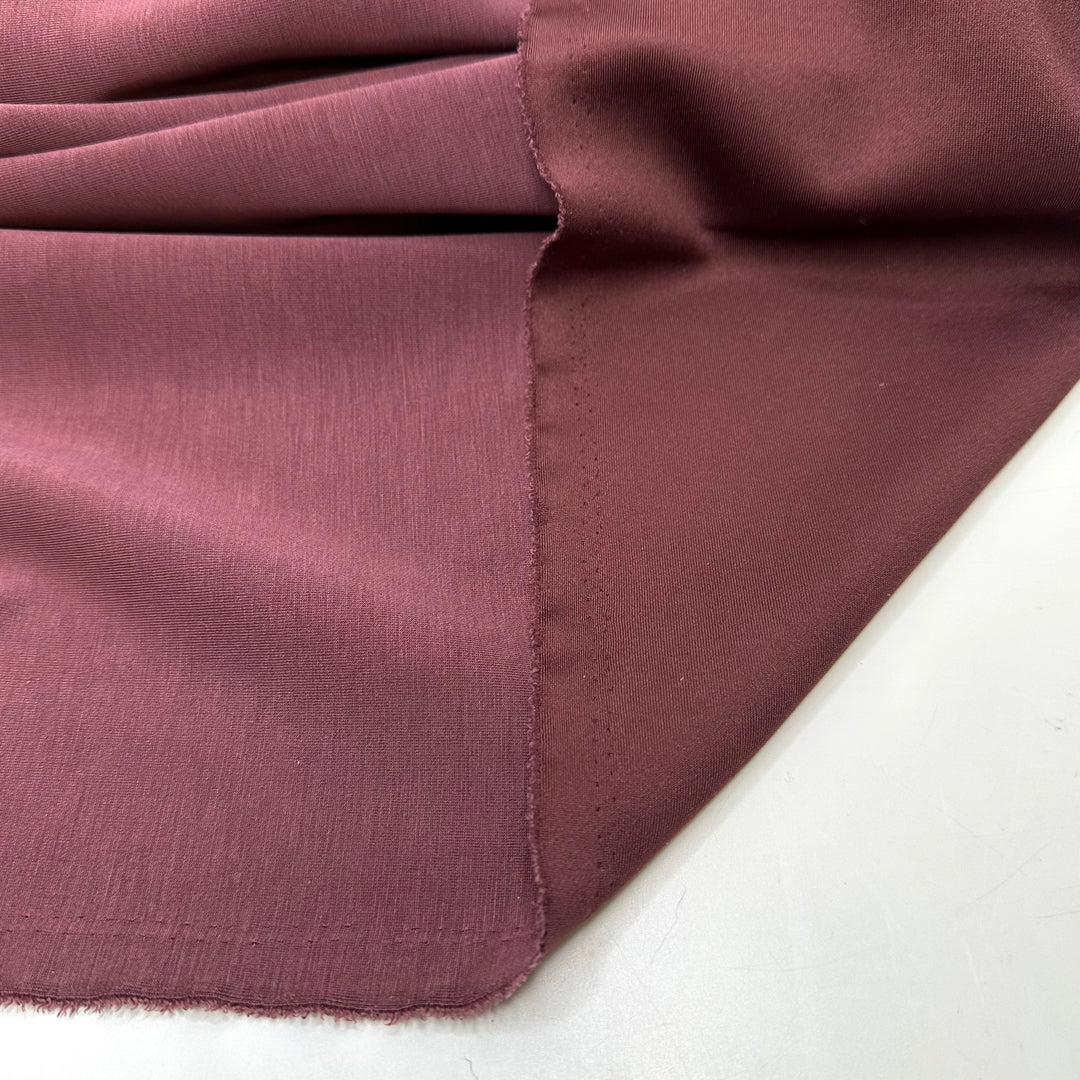 Bourgeoisie In Burgundy - Double Cloth Knit Polyester Blend  - Burgundy - 1.6M Bundle