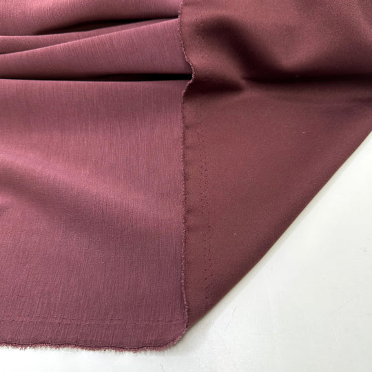 Bourgeoisie In Burgundy - Double Cloth Knit Polyester Blend  - Burgundy - 1.6M Bundle