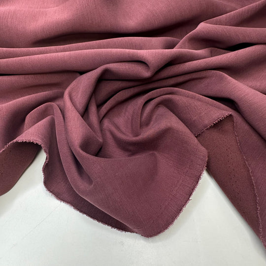 Bourgeoisie In Burgundy - Double Cloth Knit Polyester Blend  - Burgundy - 1.6M Bundle