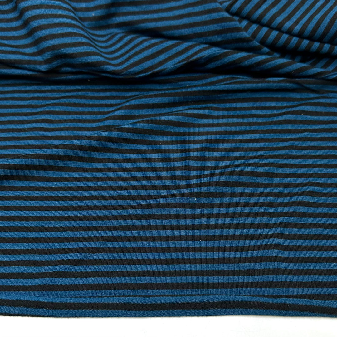 Dark Waldo - Jersey Bamboo Blend Knit - Blue/Black Stripes - 3M Bundle