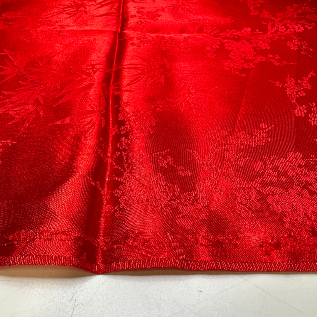Yass Queen - Brocade Poly Woven - Red Floral - 0.9M Bundle