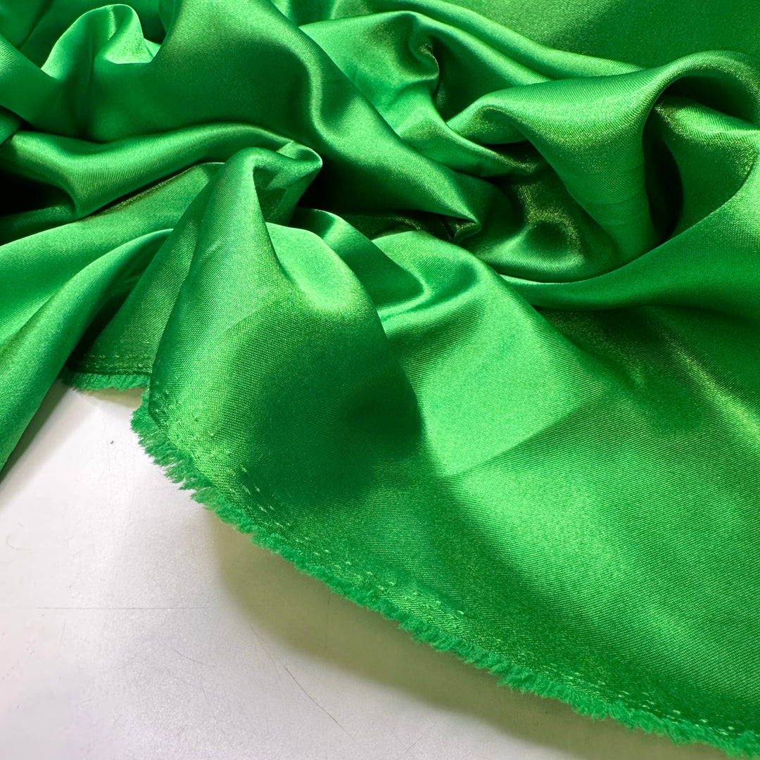 Shine Bright Like An Emerald - Satin Polyester Blend Woven - Green - 4M Bundle