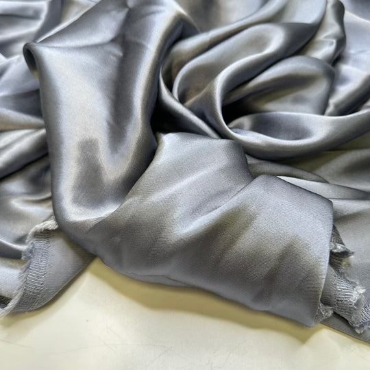 Practicing My Lip Sync In The Shower - Satin Poly Woven - Blue/Grey - 2M Bundle
