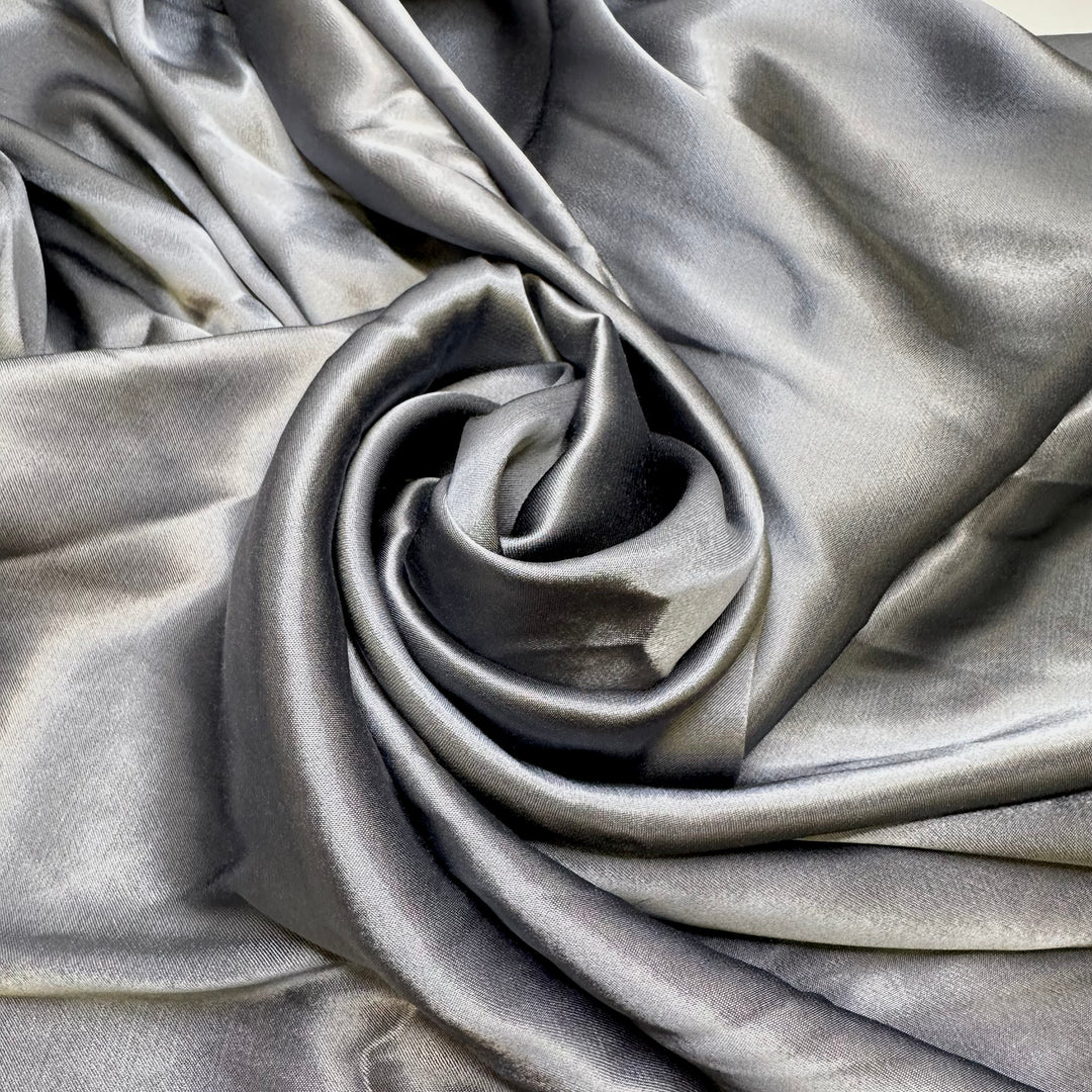 Practicing My Lip Sync In The Shower - Satin Poly Woven - Blue/Grey - 2M Bundle
