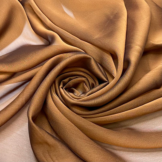 Penny For Your Thoughts - Chiffon Poly Woven - Copper - 2M Bundle