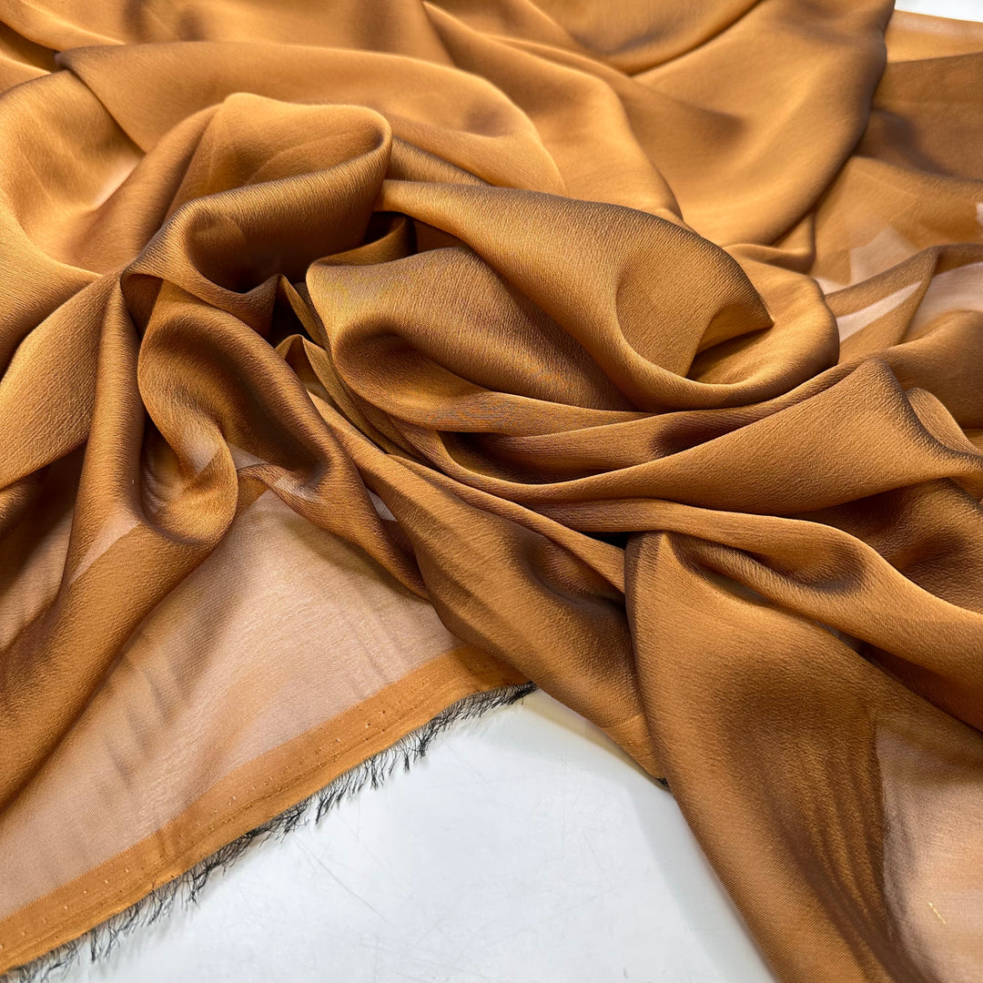 Penny For Your Thoughts - Chiffon Poly Woven - Copper - 2M Bundle