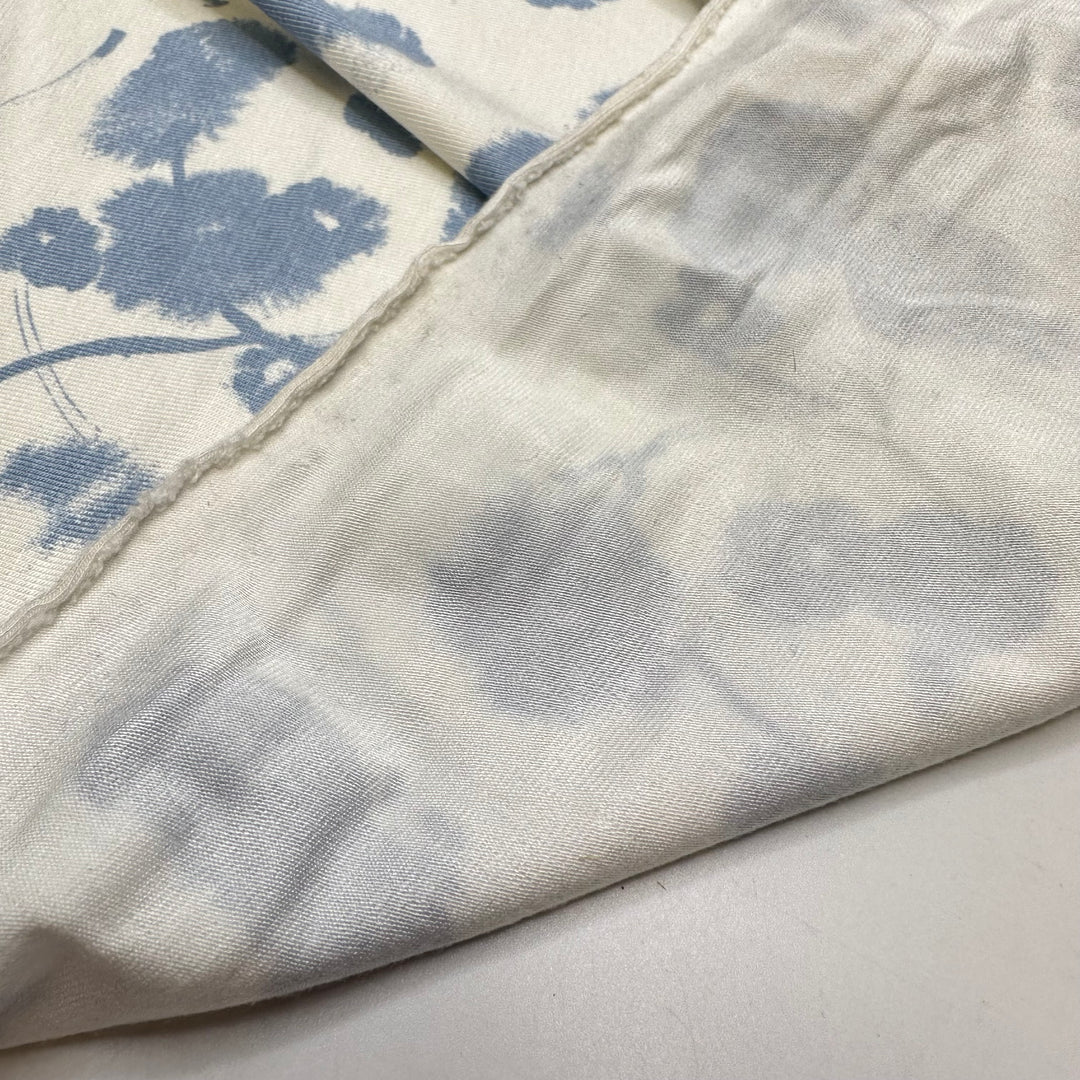 NTF - July 18 - Jersey Bamboo Blend Knit - Light White/Blue Floral - Bundles