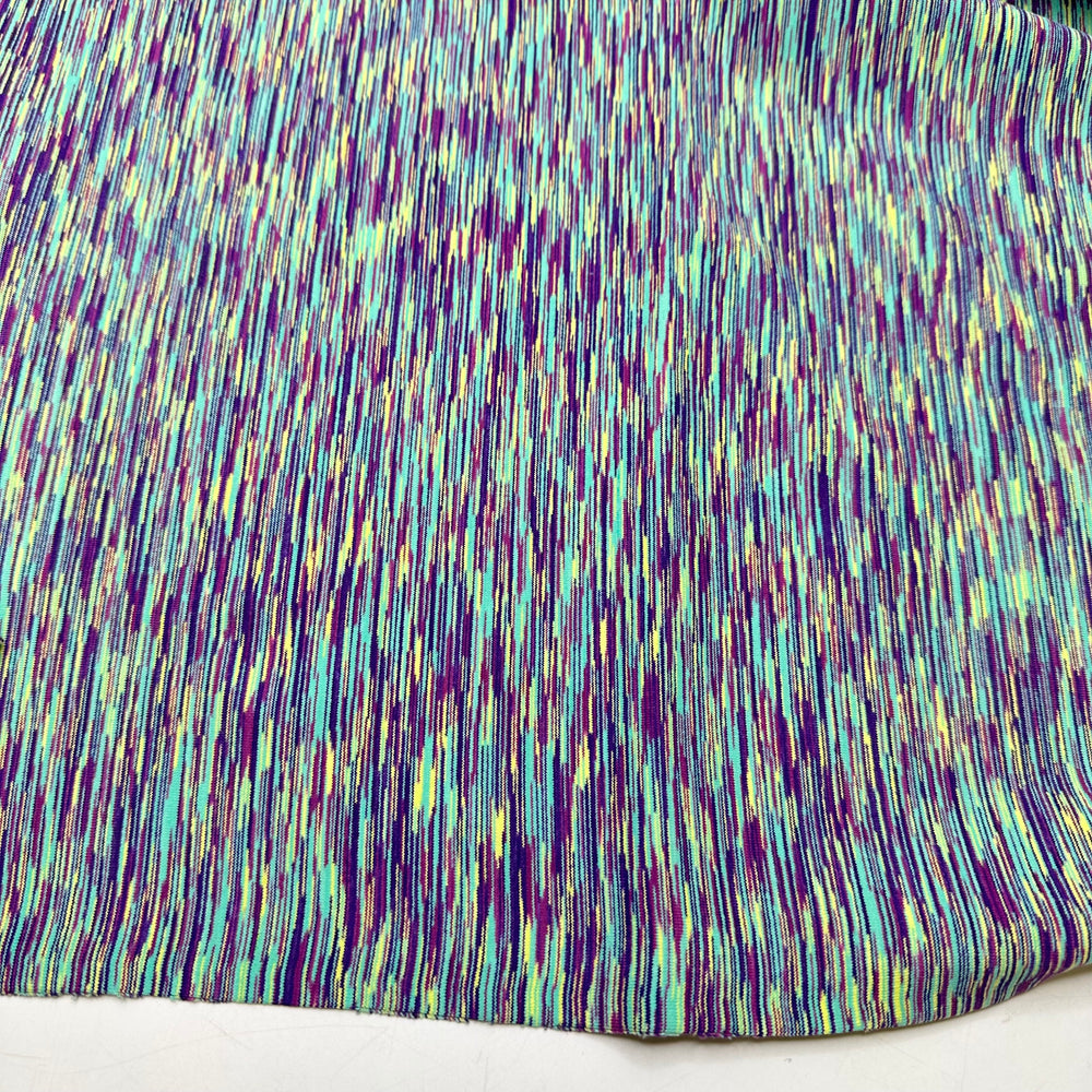 NTF - July 25 - Jersey Poly/Spandex Knit - Blue/Purple Static - Bundles