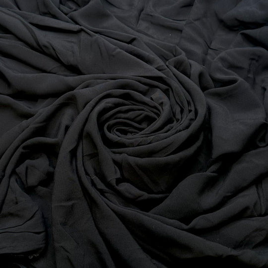 Feel The Wind In Your Hair - Cotton Woven - Black - 3M Bundle