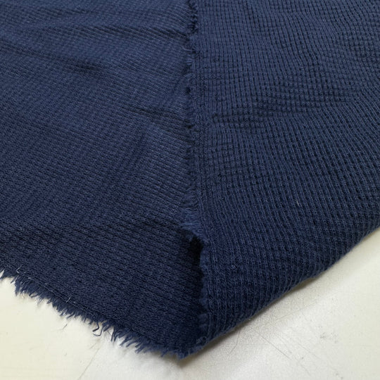 Motorcycle Meetup At Ihop - Waffle Knit Cotton Knit - Light Navy - 2M Bundle