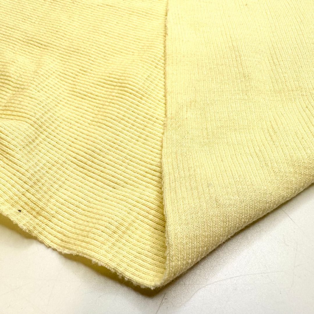 Make Like A Banana And Split - Rib Knit Cotton Blend Knit - Light Yellow - 2.3M Bundle