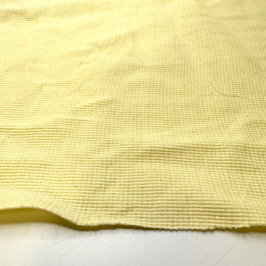 Make Like A Banana And Split - Rib Knit Cotton Blend Knit - Light Yellow - 2.3M Bundle