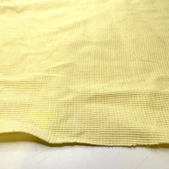 Make Like A Banana And Split - Rib Knit Cotton Blend Knit - Light Yellow - 2.3M Bundle