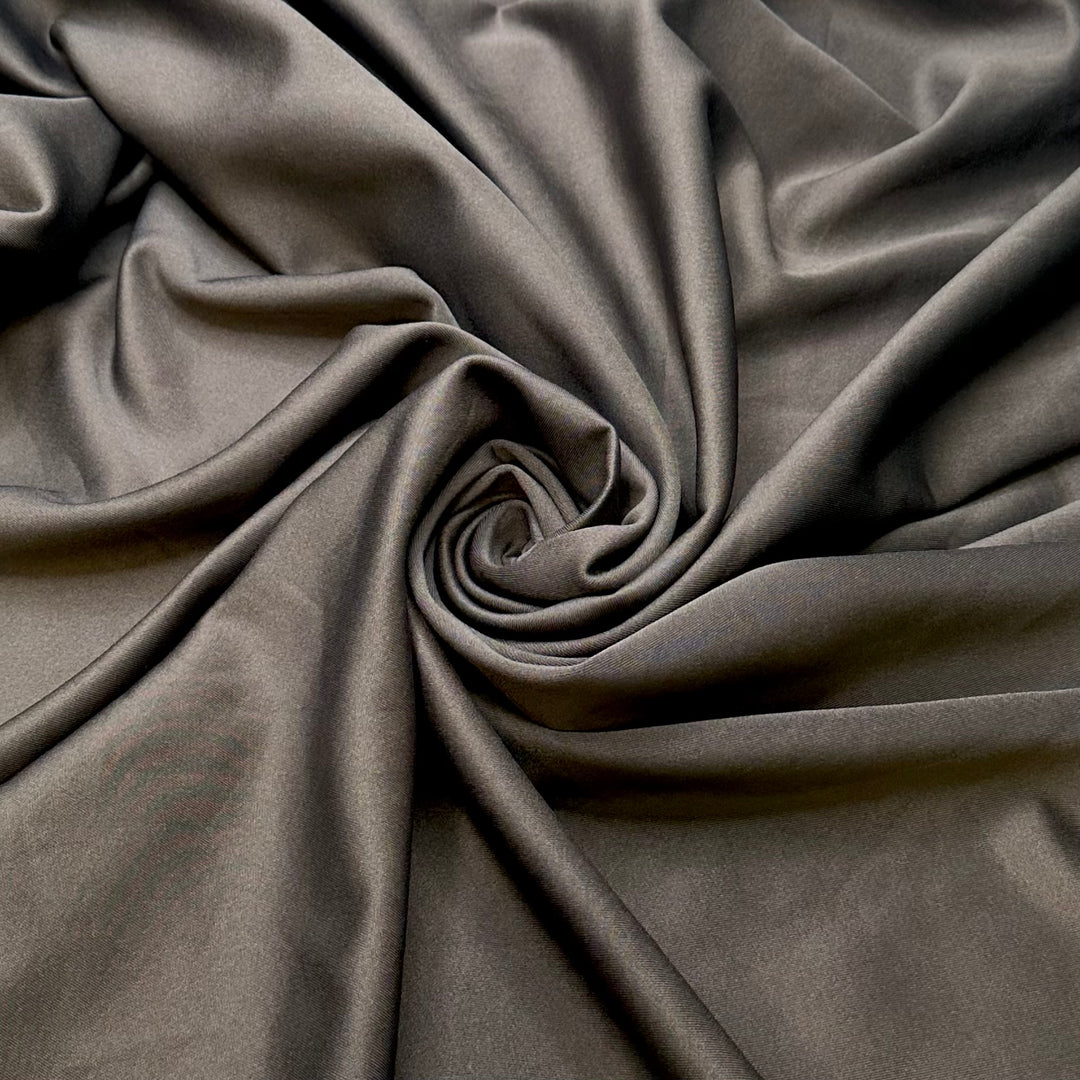 Into The Nitty Gritty - Micro Scuba Poly/Tencel Knit - Dark Grey/Brown - 2M Bundle