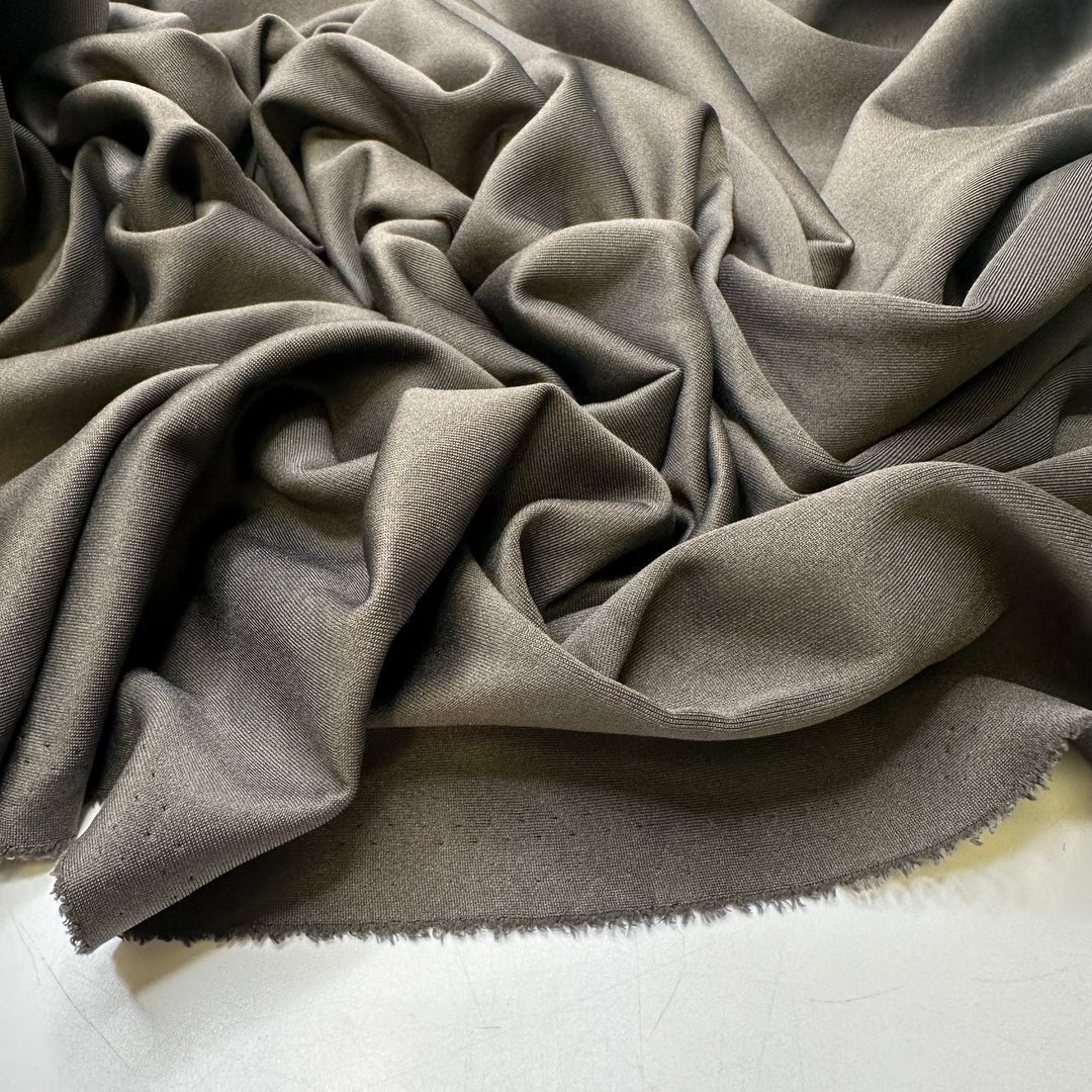 Into The Nitty Gritty - Micro Scuba Poly/Tencel Knit - Dark Grey/Brown - 2M Bundle