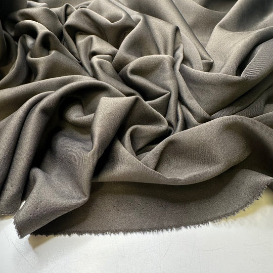 Into The Nitty Gritty - Micro Scuba Poly/Tencel Knit - Dark Grey/Brown - 2M Bundle