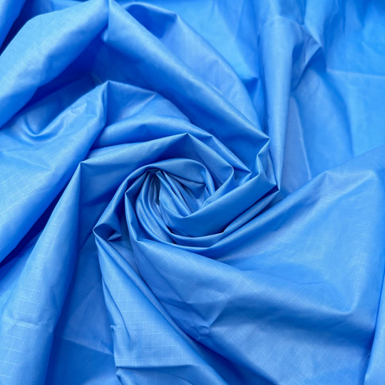 Floating Down The River - Rip Stop Polyester Blend Woven - Light Blue - Bundles