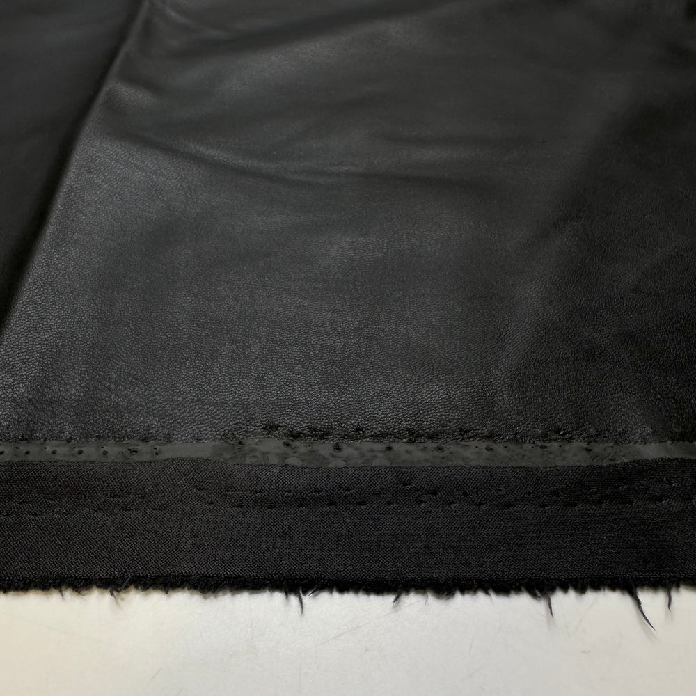 Are You Travelling For Work Or Pleather - Waterproof Pleather Polyester Backing PU Blend Knit - Black - 2.1M Bundle