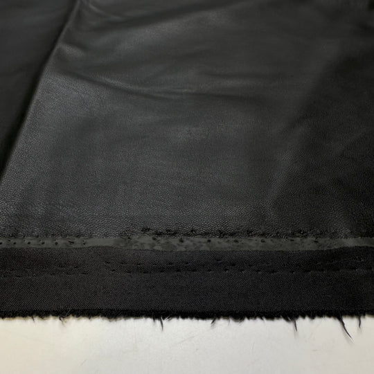 Are You Travelling For Work Or Pleather - Waterproof Pleather Polyester Backing PU Blend Knit - Black - 2.1M Bundle