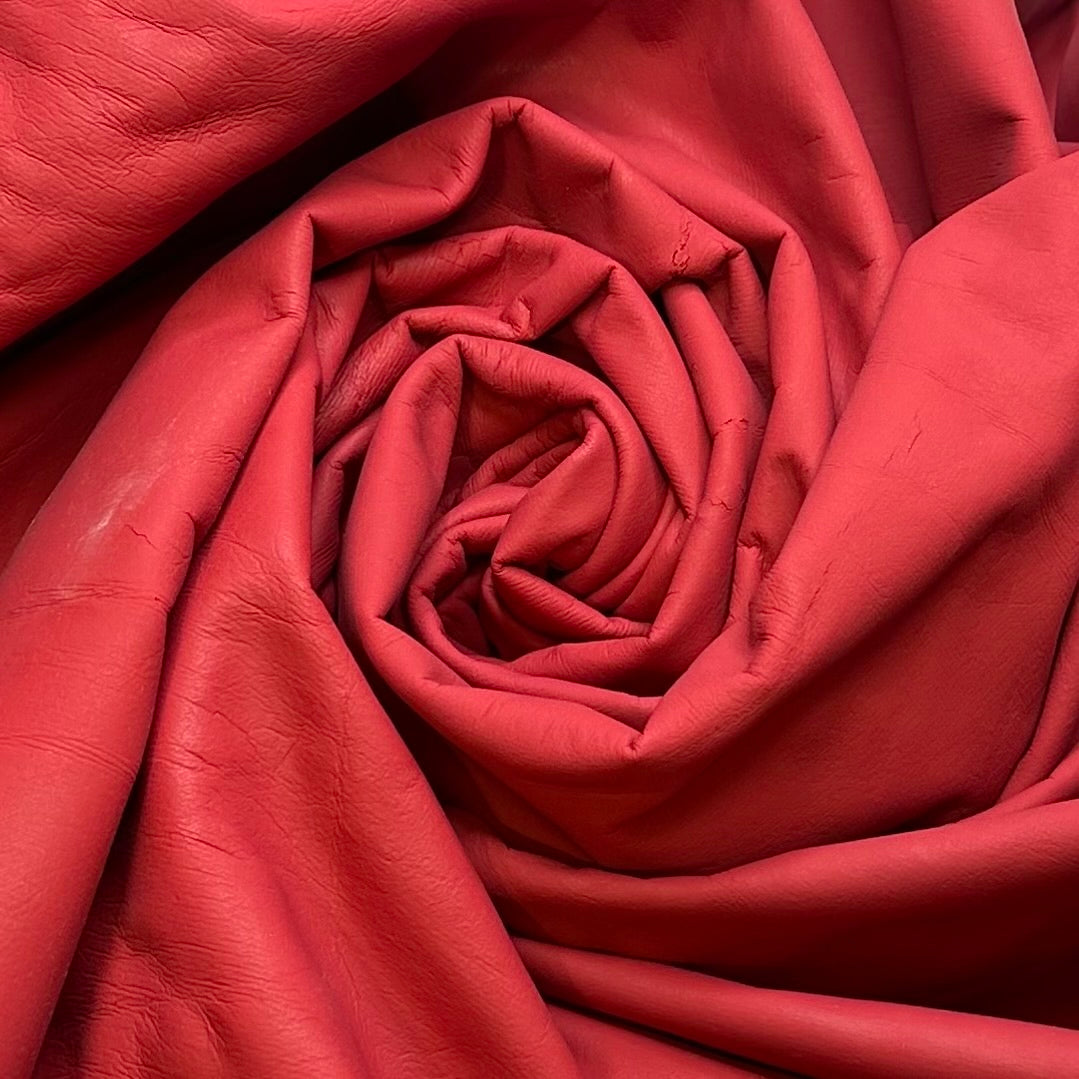 Hot Tamales - Water Resistant Pleather Polyester Backing PU Knit - Red - 2.05M Bundle