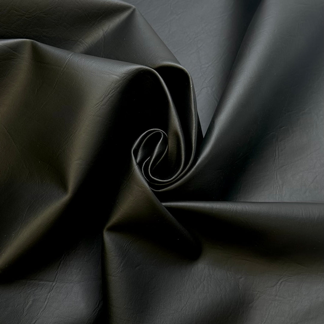 Thrifting The Perfect Leather Jacket - Waterproof Vinyl PVC Blend Woven - Black - 1.4M Bundle
