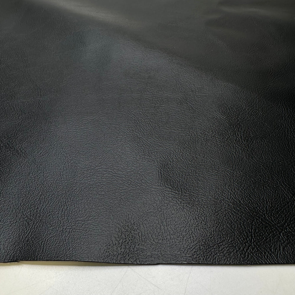Feeling Under The Pleather - Waterproof Vinyl PVC Woven - Black - 1M Bundle