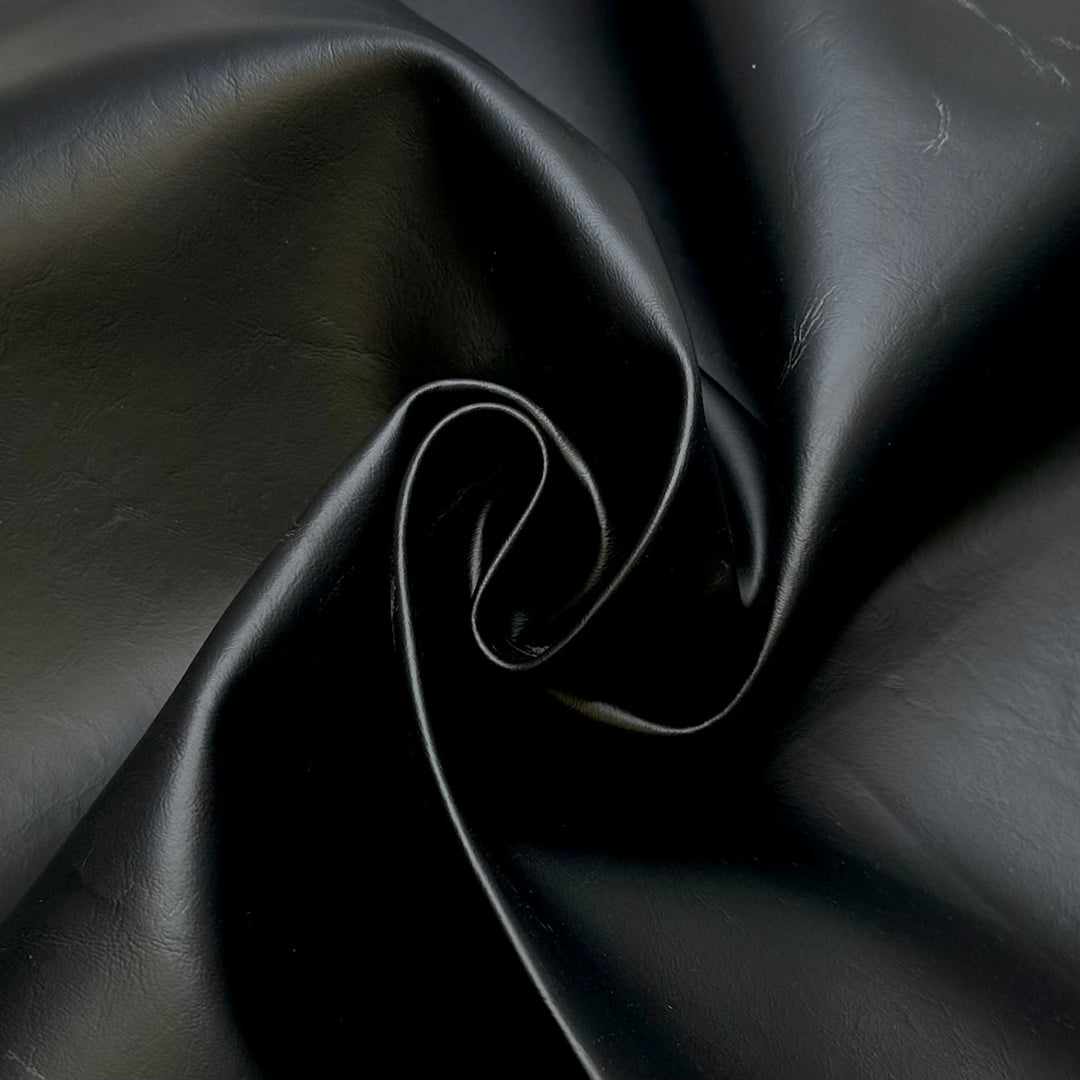 Pleather Forever - Waterproof Vinyl PVC Woven - Black - 1.05M Bundle