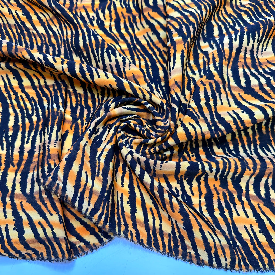 UB - Ggrrrreeeaaattttttt - Poly Woven - Black/Orange Animal Print - 1.85M Bundle