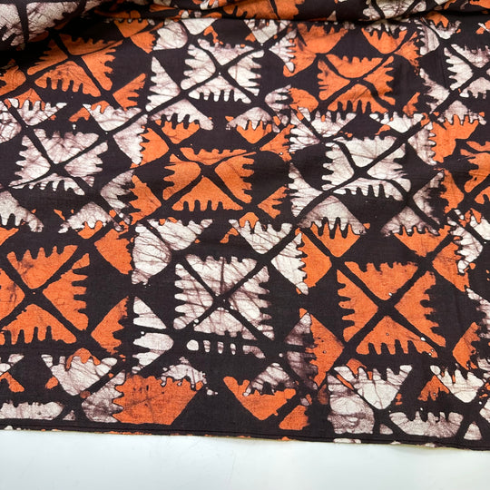 UB - Butternut Squash Ravioli - Cotton Woven - Brown Orange White Geometric - 2.8M Bundle