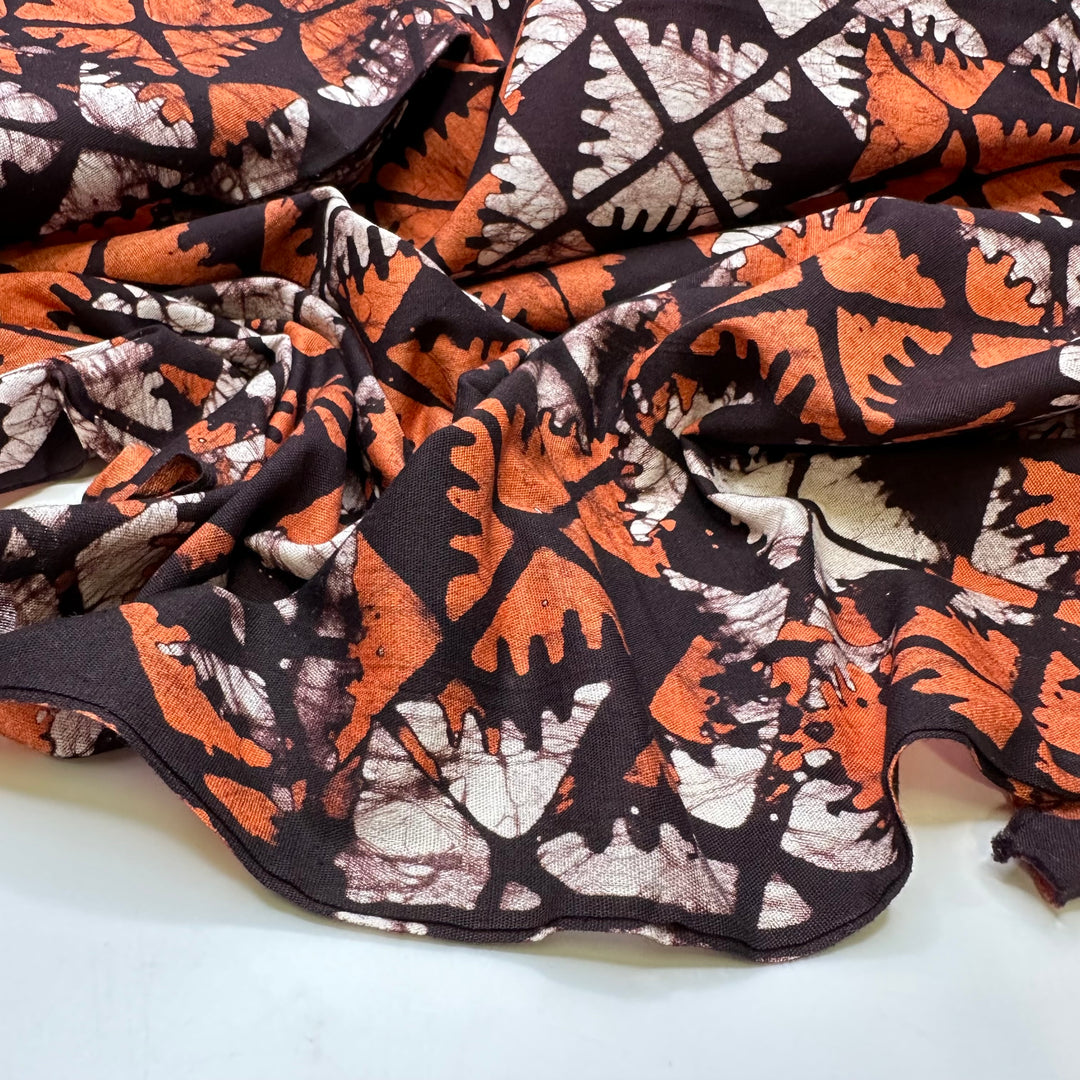 UB - Butternut Squash Ravioli - Cotton Woven - Brown Orange White Geometric - 2.8M Bundle