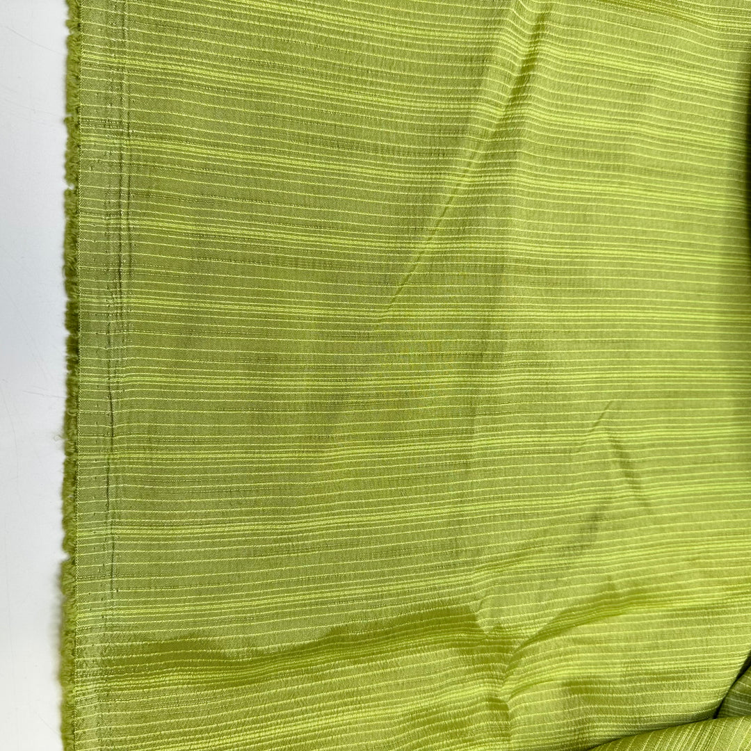 UB - Avocado Slices - Taffeta Poly/Cotton Woven - Light Green Pinstripe - 2.3M Bundle