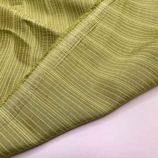 UB - Avocado Slices - Taffeta Poly/Cotton Woven - Light Green Pinstripe - 2.3M Bundle
