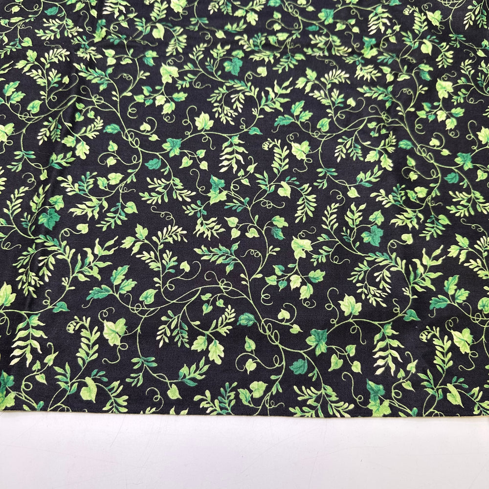 UB - What Happened To The Grapes - Cotton Woven - Black/Green Ivy - 1.7M Bundle
