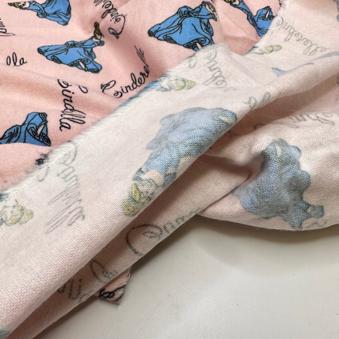 UB - Cinderelly - Flanel Cotton Woven - Pink/Blue Cinderella - 1.95M Bundle