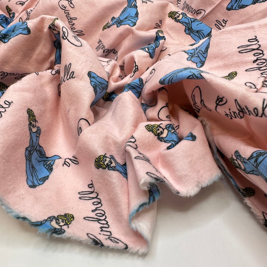 UB - Cinderelly - Flanel Cotton Woven - Pink/Blue Cinderella - 1.95M Bundle