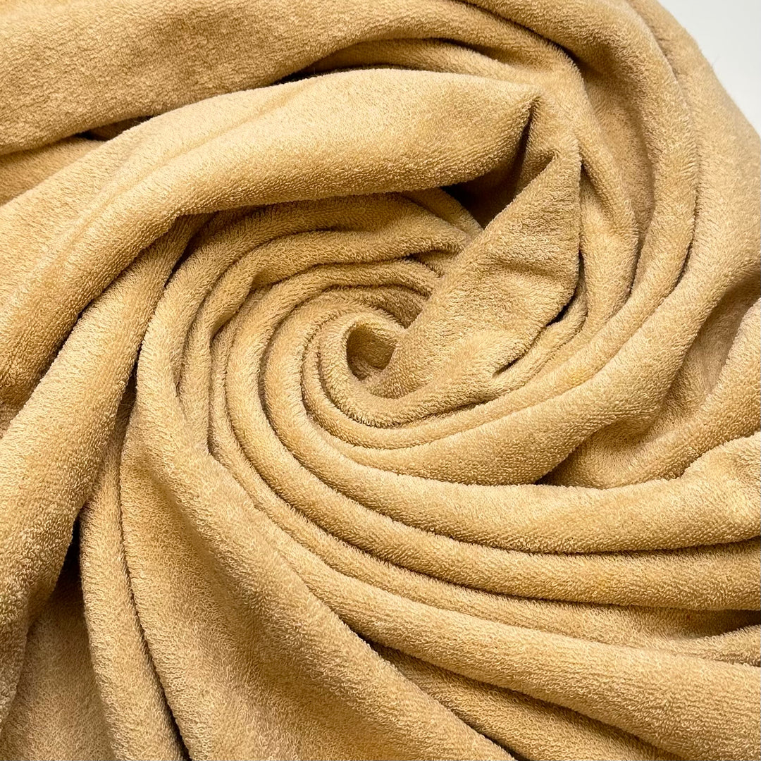 Lounging On The Beach - Tubular French Terry Poly/Cotton Knit - Light Beige - Bundles