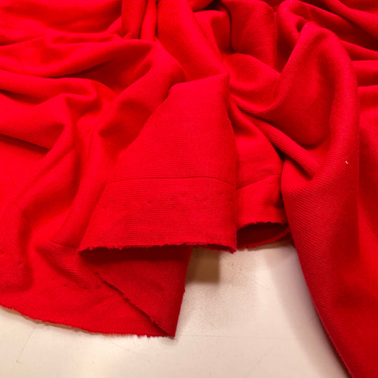 Its Too Hot - Rib Knit Cotton Blend Knit - Red - Bundles