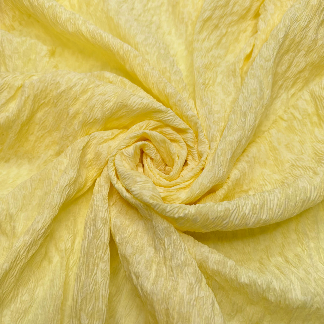 Working On My Tan - Polyester Blend Woven - Light Yellow Floral - 1.6M Bundle