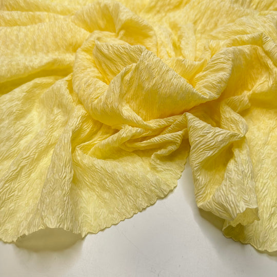 Working On My Tan - Polyester Blend Woven - Light Yellow Floral - 1.6M Bundle