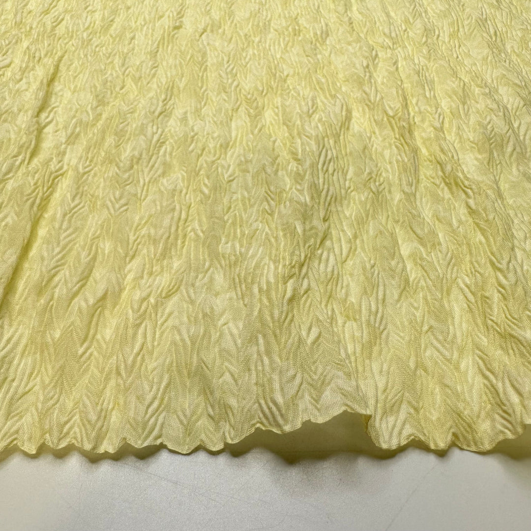 Working On My Tan - Polyester Blend Woven - Light Yellow Floral - 1.6M Bundle