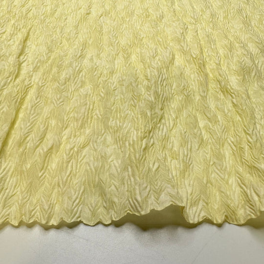 Working On My Tan - Polyester Blend Woven - Light Yellow Floral - 1.6M Bundle