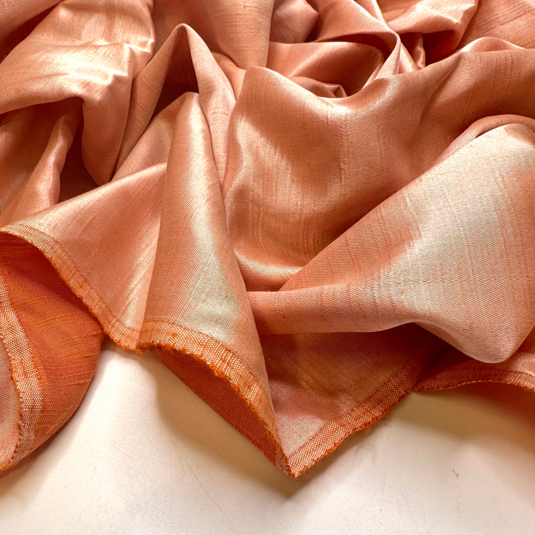 Peach Season - Slub Sateen Cotton Woven - Light Orange - 2.15M Bundle