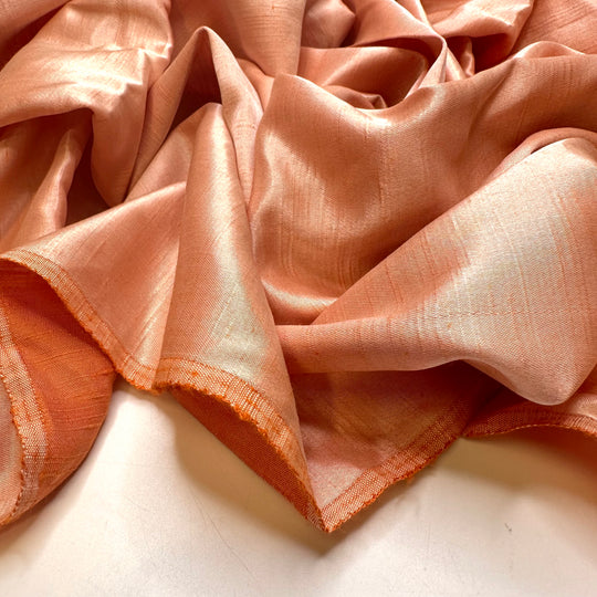 Peach Season - Slub Sateen Cotton Woven - Light Orange - 2.15M Bundle