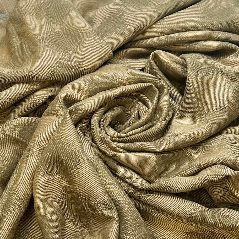 Flying Over The Mountains - Cotton Blend Woven - Beige/Green Geometric - 2M Bundle