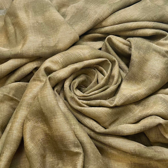 Flying Over The Mountains - Cotton Blend Woven - Beige/Green Geometric - 2M Bundle
