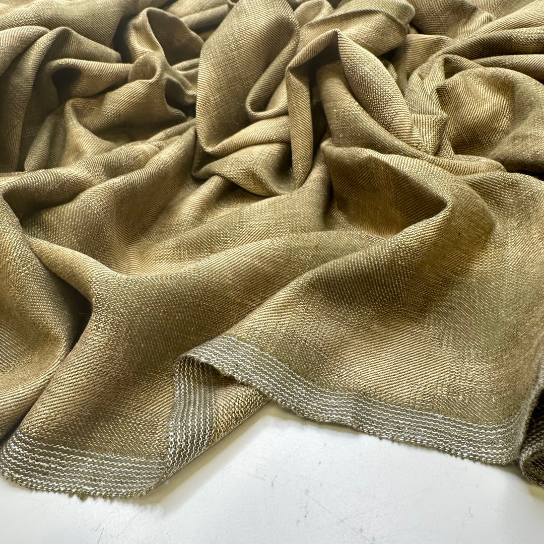 Flying Over The Mountains - Cotton Blend Woven - Beige/Green Geometric - 2M Bundle