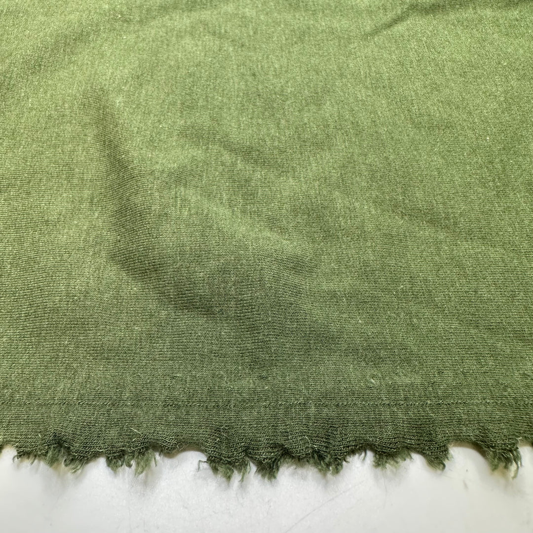 Saving Money For Vacation - French Terry Natural Blend Knit - Green - 0.6M Bundle