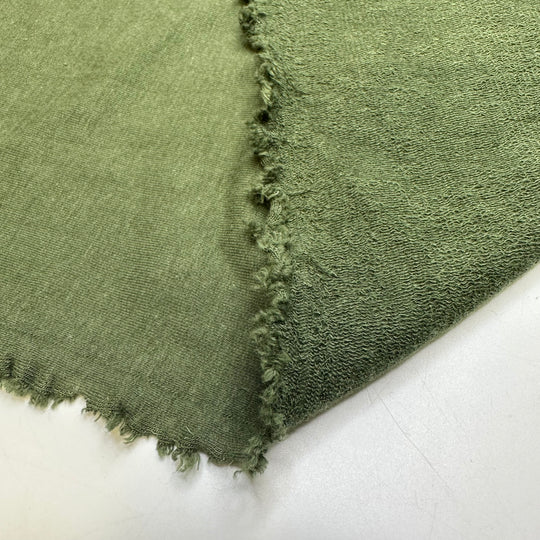 Saving Money For Vacation - French Terry Natural Blend Knit - Green - 0.6M Bundle