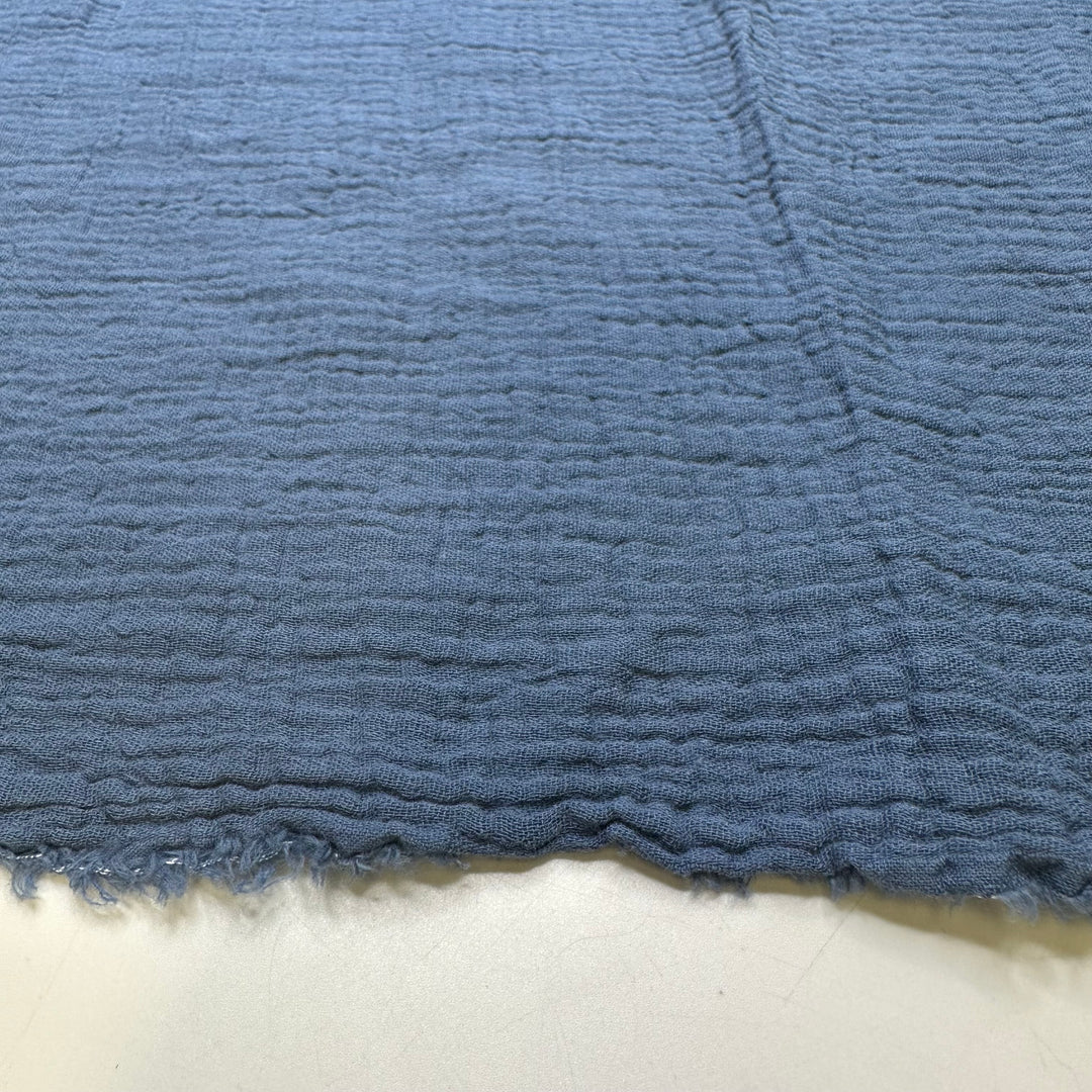 Snacks For The Road - Crinkle Cotton Woven - Dark Blue - 2.2M Bundle
