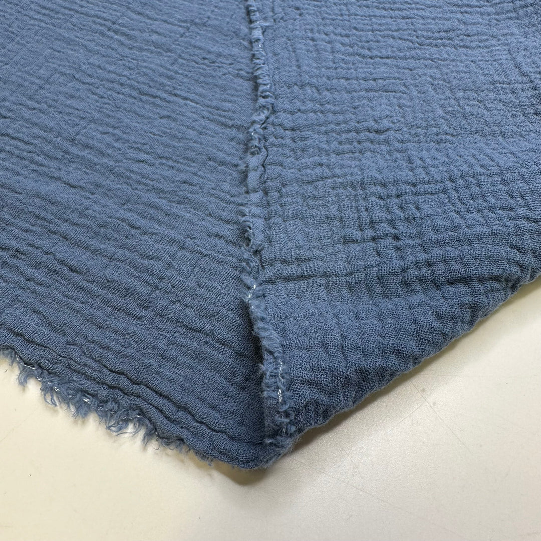 Snacks For The Road - Crinkle Cotton Woven - Dark Blue - 2.2M Bundle